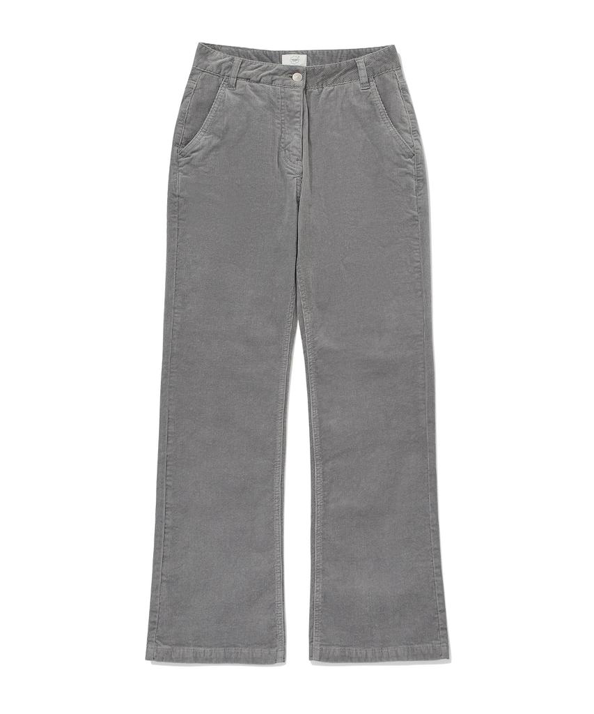COVERNAT WOMAN Semi Bootcut Corduroy Pants Ash Blue