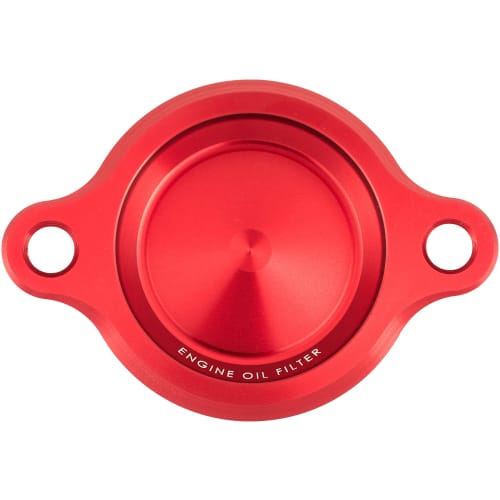 KITACO Oil Filter Cover (Honda Type 1) Red Grom, Super Cub 50/110/Pro, Cross Cub 50/110, Etc. 390-1001020