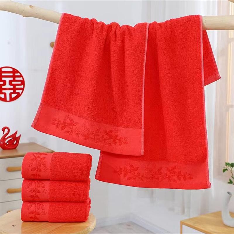 Jacquard Pure Cotton Absorbent Face Towel for Adults