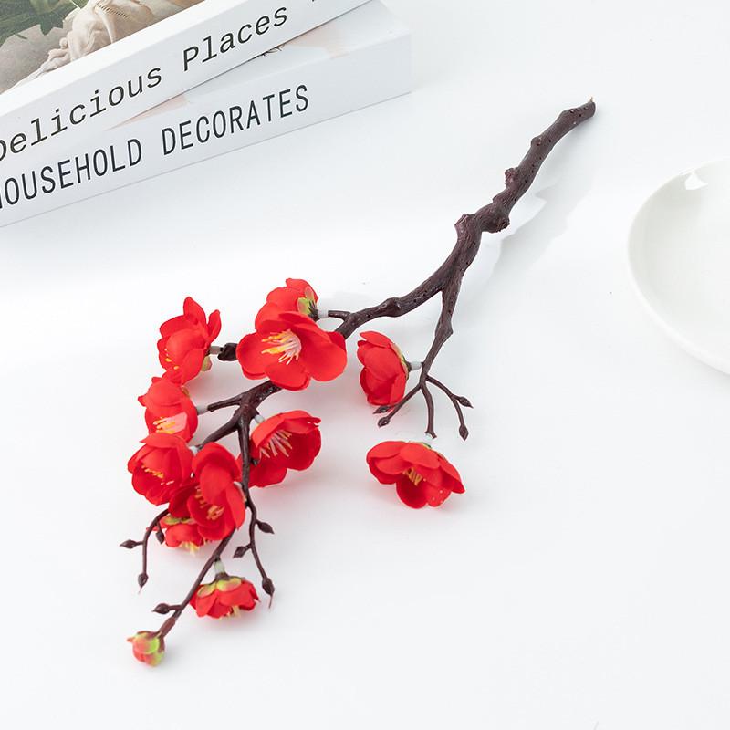 

Blossom Plum Simulation Bonsai Decoration Accessories Flower Home Ornaments красный