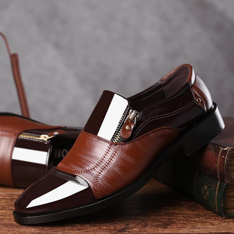 

Модные мужские мокасины слипоны удобные повседневные туфли на плоской подошве мужские дышащие мокасины слипоны на молнии мягкие кожаные туфли мужские большой размер 48 48 коричневый