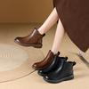 Autumn and winter retro Martin boots girls boots short boots versatile flat heel Chelsea women's shoes boots