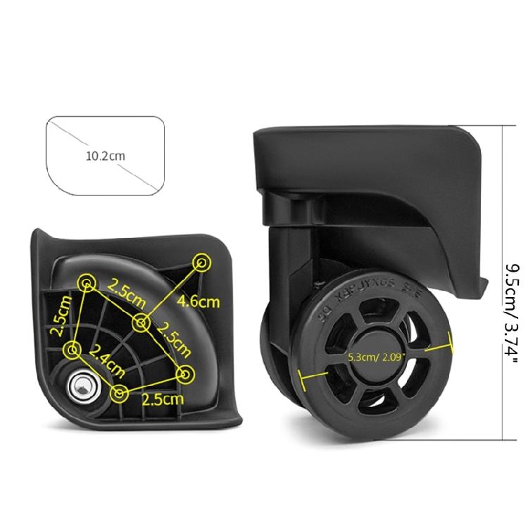Replacement Luggage Box Wheels 360 Degree Spinner Repair Kit Heavy Duty Wheels