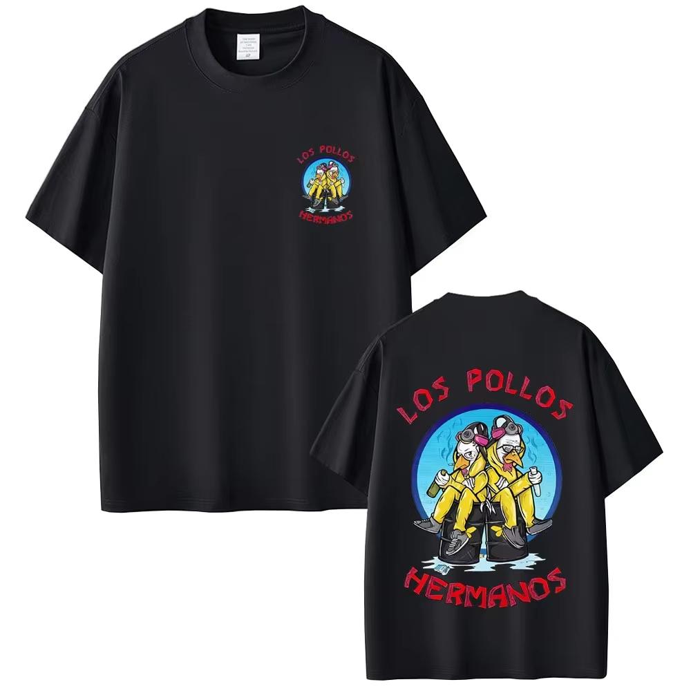 Tv Show Breaking Bad Los Pollos HerUnisexos Chicken Tshirts Funny Heisenberg Walter Jesse PinkUnisex T Shirt Unisex Women Streetwear XL
