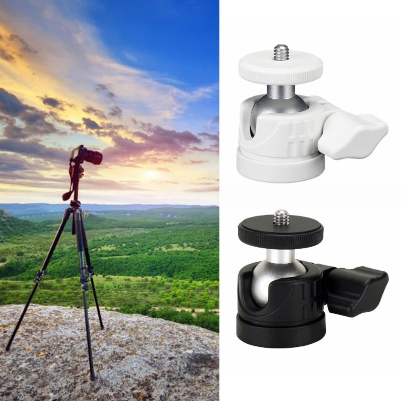 Mini Ballhead Tripod Mount With 360°Rotation,1/4" Hot Shoe Adapter, Aluminum Camera Stand For SLR Cameras Stable Videos