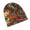 ZLIENSZUS Japanese Ukiyo-e Beanie Hat for Adults - Modern Flat-Printed Traditional & Figure Patterns, Suitable for Streetwear, Casual Outfits, Japanes