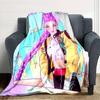 1pc KPop Demon Hunters RUMI5 Blanket, Gift, for Men and Women, Soft Blanket, Good for Sofa Bed Couch Travel, Lightweight Flannel Blanket
