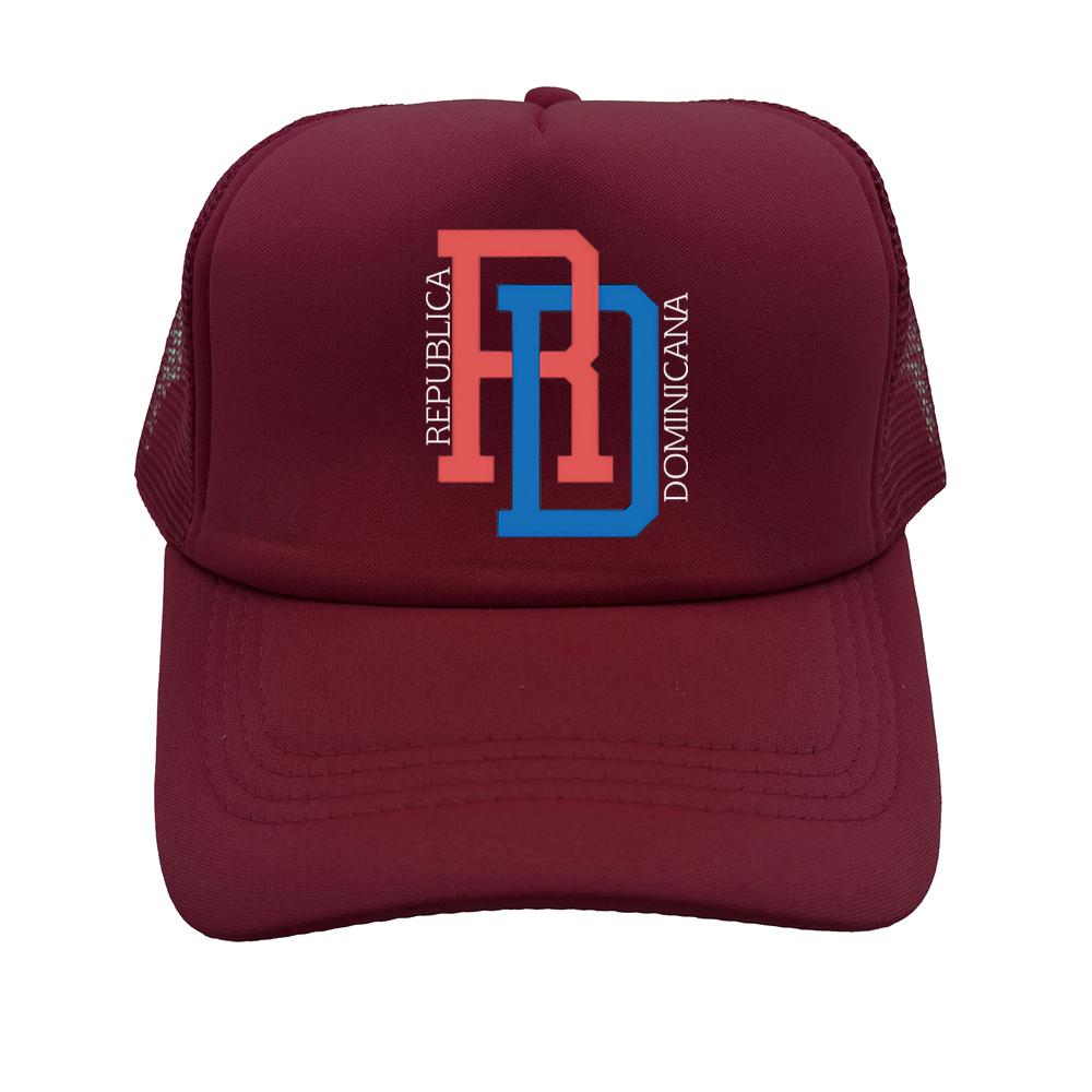 Dominikanische Republik RD Flagge Stolz Dominikanische Trucker-Kappe Sommer Netz Baseballkappe FeUnisex Unisex Retro Papa Geschenk Kappen