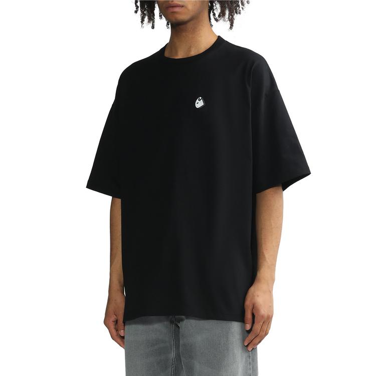 Carhartt WIP Urban Basic Ice Hockey Pattern Loose Fit Printed T-Shirt Men tops Black CHXTES231038K-BKX