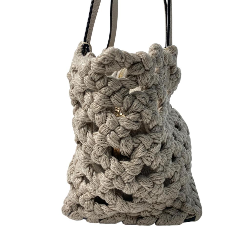 Gebrauchte Valextra Umhängetasche Gurege Canvas/Leder Damen