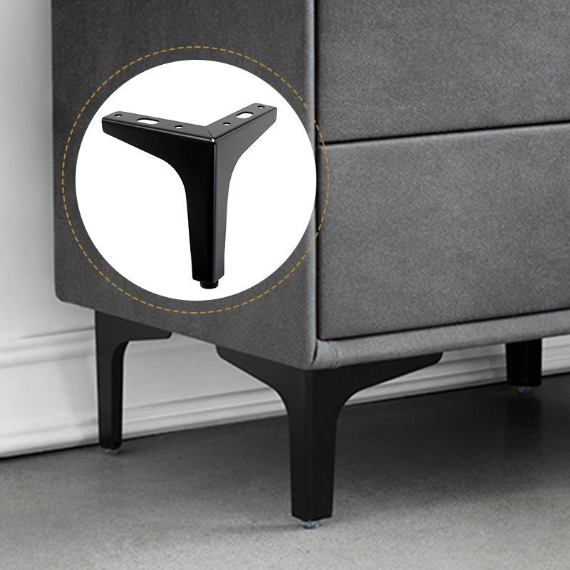 Kinnart Luxurious Right-Angle Metal Furniture Legs - Three-Pronged Bedside, Cabinet, Coffee Table Support