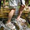 1pair Men Breathable Non Slip Slippers Thick-Soled Soft Sandals Fashion Comfortable Slides Beach Shoes Wading Clogs