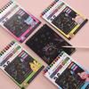4pcs Colorful DIY Scratch Drawing Kids Creative Graffiti Sketchbook Puzzle Art Scratch Paper Fun with Bamboo Pen