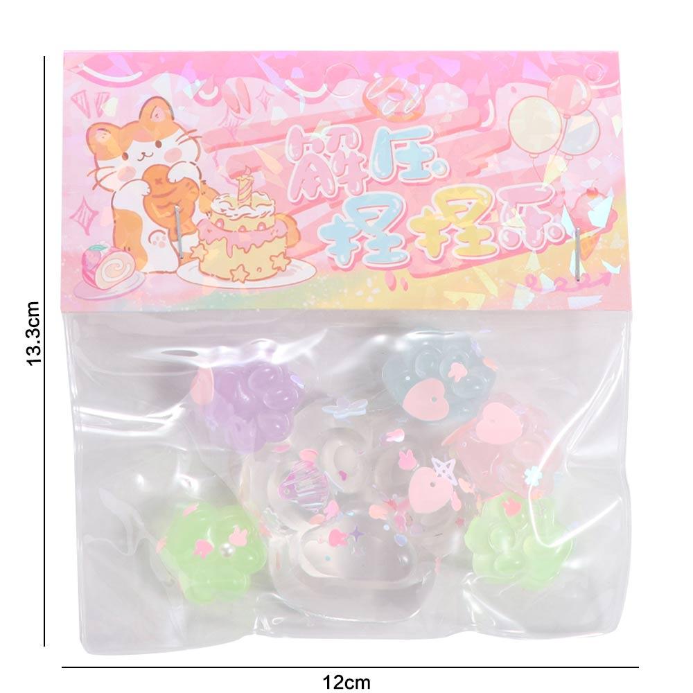 Silicone Cartoon Fidget Toy Slow Rebound Cat Paw PinchToy Children Adult