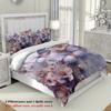 3pcs 3D Floral and Butterfly Pattern Bedding Set, 1 Duvet Cover+2 Pillowcases, Soft and Fashionable Home Decoration for Bedroom