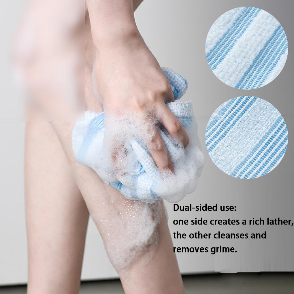 4 ks Japonský třecí žínka Koupelnový nylonový ručník Kartáč na záda Ručníky Exfoliační houbička do sprchy Tělo Koupelnové doplňky