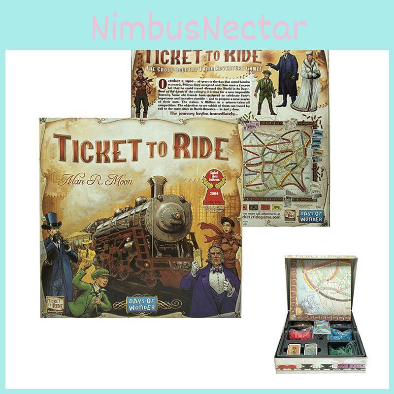 Colorful Ticket To Ride Board Game With Engaging 1912 Expansion Pack