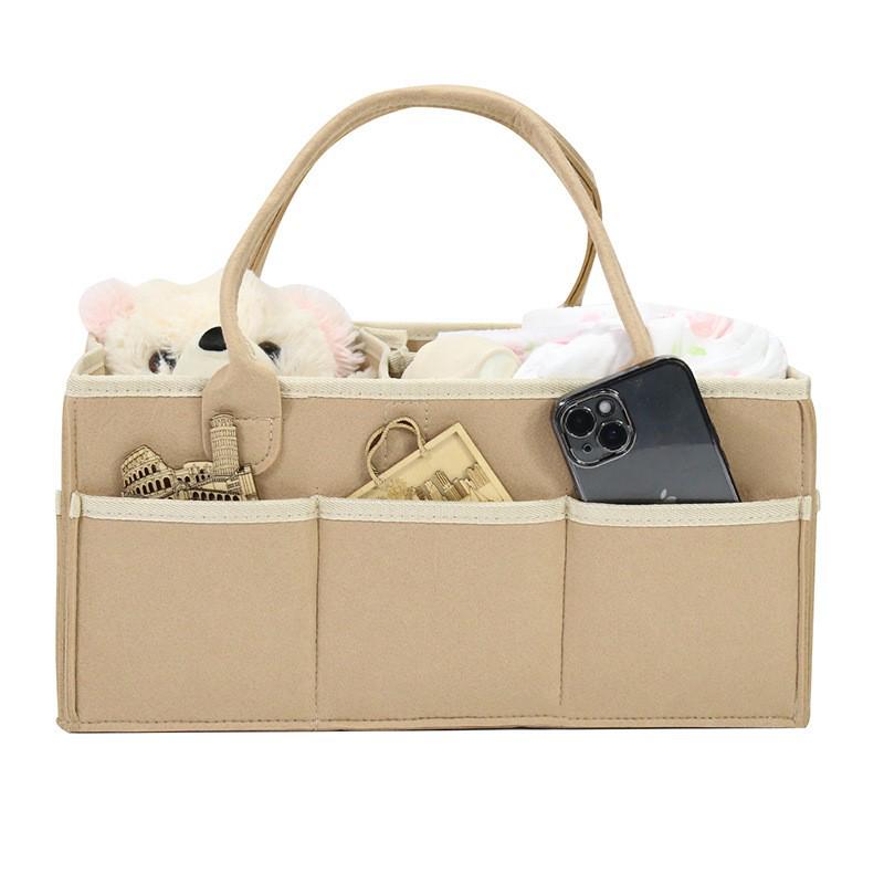 Kaiguang Felt Fabric Diaper Storage Basket for Moms
