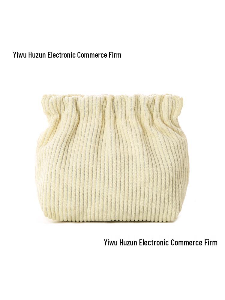 Kord Samt Druckknopf Kosmetik- & Schmuckbeutel