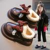 Girls' Shoes, Cotton Shoes, 2025 Autumn/winter New Children's Shoes, Fleece Thickened Snow Boots, Baby Winter Leather Shoes