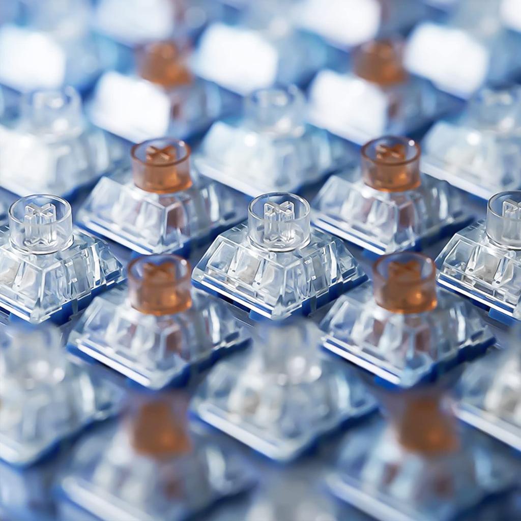 DRAOZA Kailh Box Tastatură Mecanică Comutator Silent PRO Comutator Silent Liniar Silent Kailh Island 72 Deep-Sea (Piese liniare)