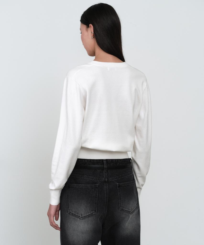 MUSINSA STANDARD WOMAN Women'S Essential V-Neck Knit [Ivory]