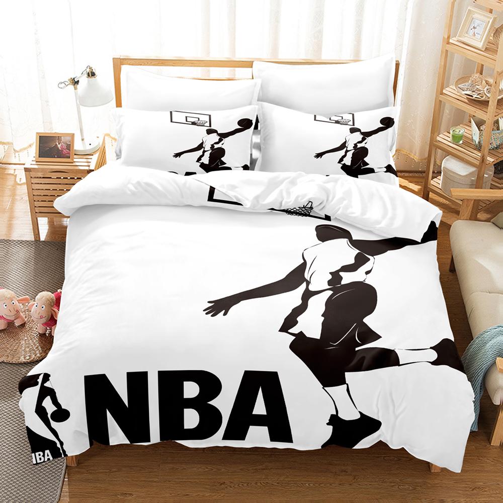 Set Biancheria da Letto 3D Pallacanestro Set Copripiumino Con Federe Singolo Matrimoniale Queen King Biancheria da Letto