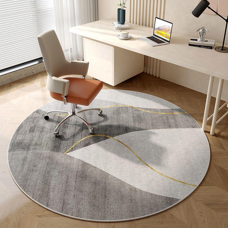 Circular Carpet Computer Chair Floor Mat Living Room Bedroom Swivel Chair Protective Mat Study Home Chair E-sports Chair Foot Mat