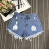 Pantaloncini di Jeans Strappati a Vita Alta Taglie Forti da Donna - Larghi, Snellenti, Gamba Larga A-Line Stile Estivo