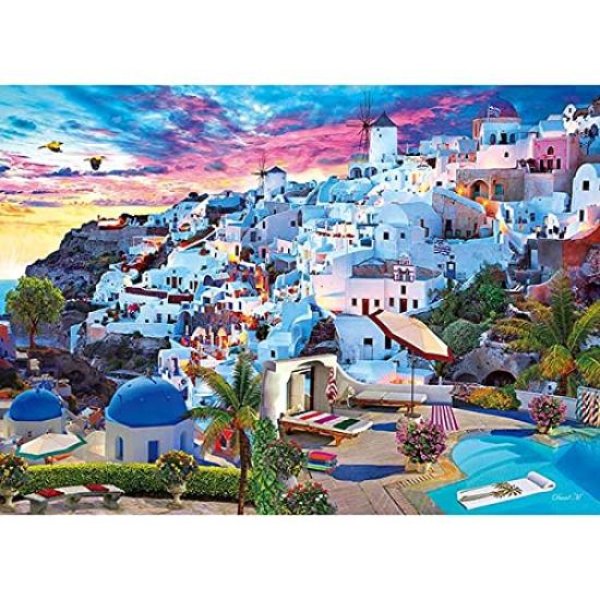 

500 piece jigsaw puzzle Santorini at sunset (38x53cm)