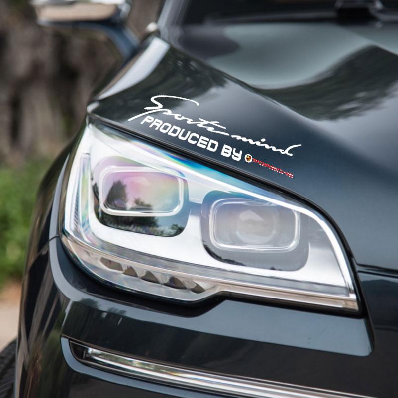 1ks Přední světlo auta Obočí 3D Samolepka Dekorátor Kapota motoru Sportovní design Pro Porsche Cayenne Panamera Macan Boxster 911 928 944 918 917