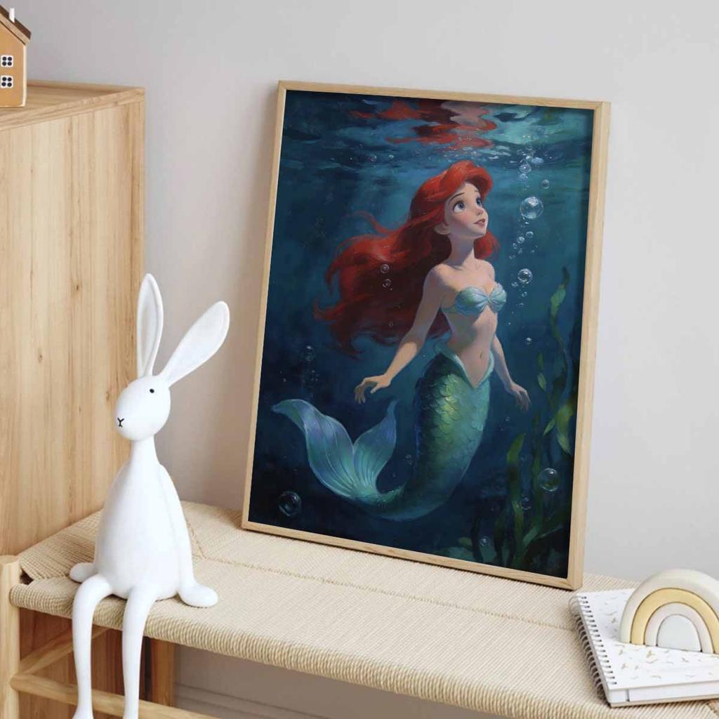 Disney The Little Mermaid Ariel Diamond Painting Art Mosaic Kit Handmade diy5D Home Decor Gift
