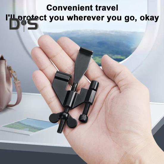 Portable Door Lock Additional Privacy Home Security Door Stop Lockdown Lock Hotel Apartment Dorm Traveling Metal Door Locker