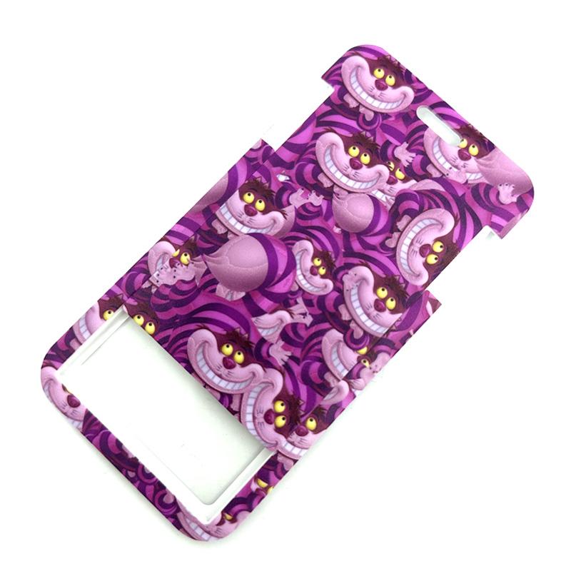 Alice in Wonderland Cat Anime Lanyard Badge Holder ID Card Lanyards Mobile Phone Rope Key Lanyard Neck Straps Keychain Key Ring