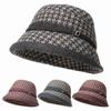 Autumn and Winter Old Lady Fashion Fisherman Hat Mother Grandma Elderly Bow Curled Middle Aged and Elderly Warm Dome Hat