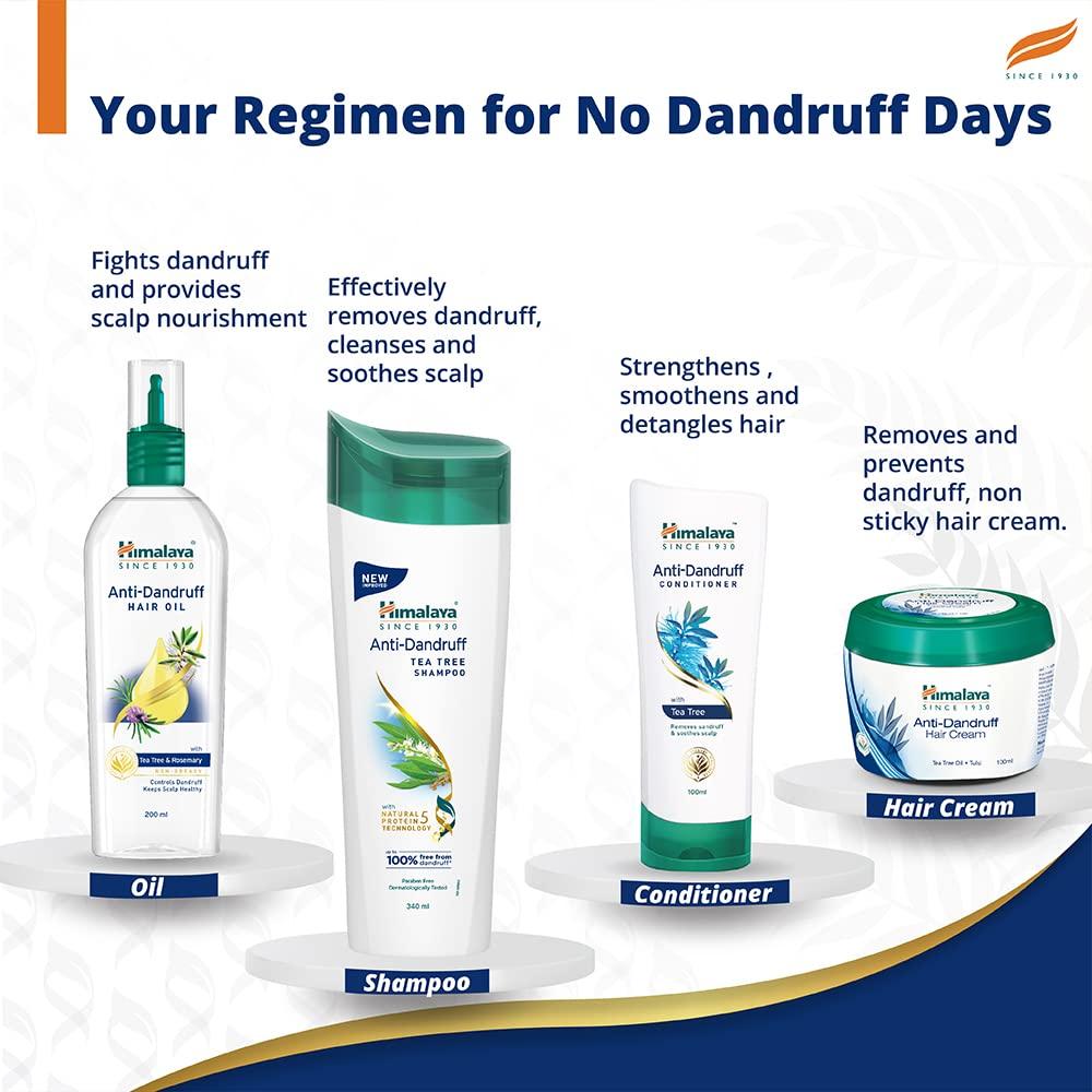 Himalaya Anti-Dandruff Tea Tree Shampoo 180ml For Men And Women Removes Dandruff Soothes Scalp Nourishes Hair Gentle Cleansing Formula