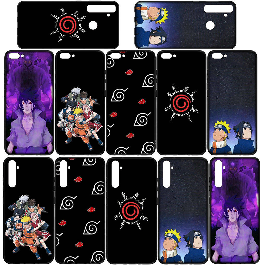 for Samsung Galaxy S24 S23 iPhone 16 15 14 Xiaomi Redmi Note 13 12 11 10Plus 9 Pro Max X XR Phone Case Comics Uchiha Sasuke Naruto OPPO Huawei Cover