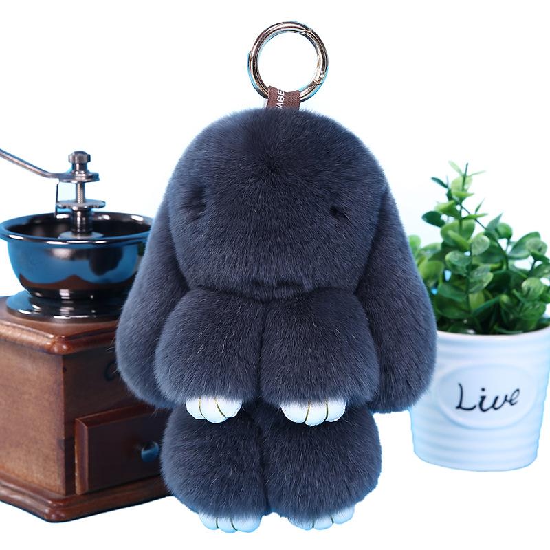 Rabbit Pendant Imitation Rex Rabbit Hair Cute Plush Doll Rabbit, Dead Rabbit Keychain Bag Pendant Car