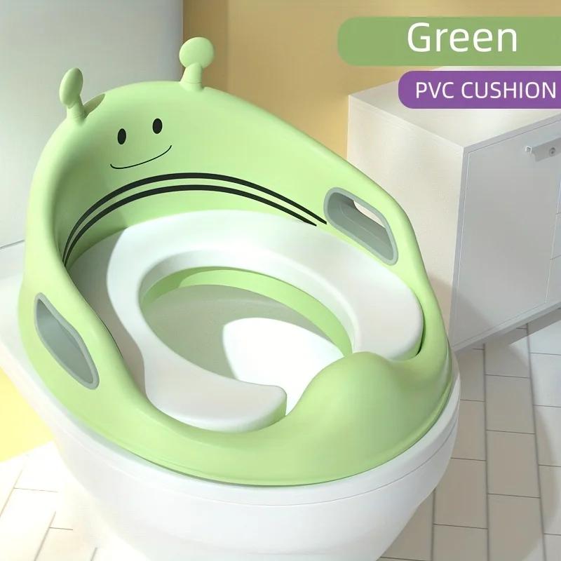 

Сиденье для приучения к горшку для мальчиков, девочек, детей, малышей, приучающее к горшку, сиденье для горшка для младенцев с мягкой подушкой и ручкой, спинкой зелёный