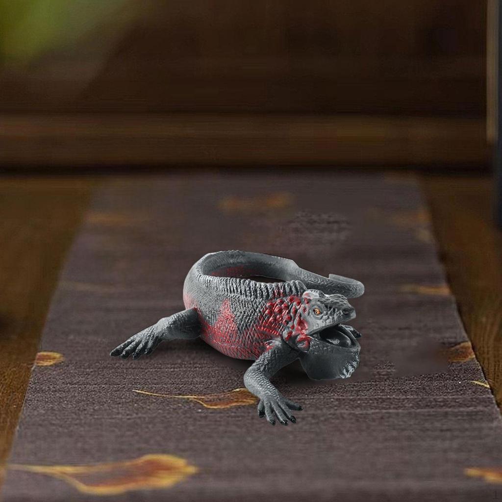 Simulated Figurine Animal Figure Collectible Ornament Art Sculpture Reptile Model for Holiday