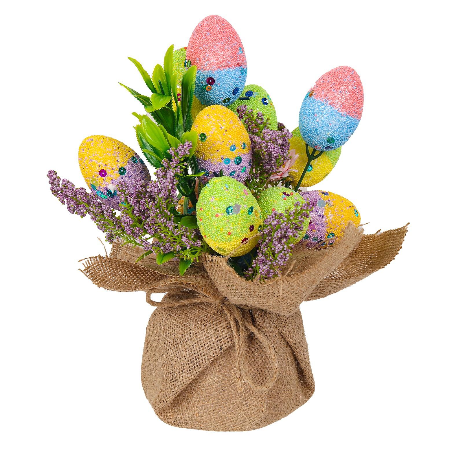 

Inserted Easter Egg Pattern Printing Foam Egg Decoration Festival Simulation Egg Card Scene Layout