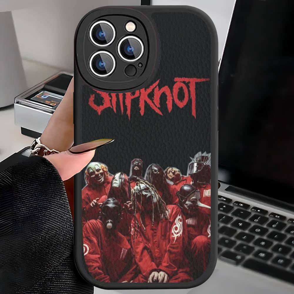 Slipknot Band Phone Cover For IPhone 16 15 14 13 12 11 Pro Max Plus Leather Soft Case