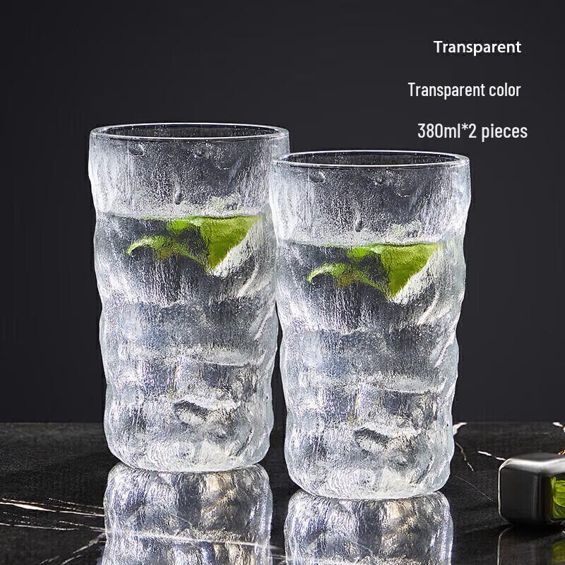Cuidahuang Glacier Pattern Glass Drinkware Set