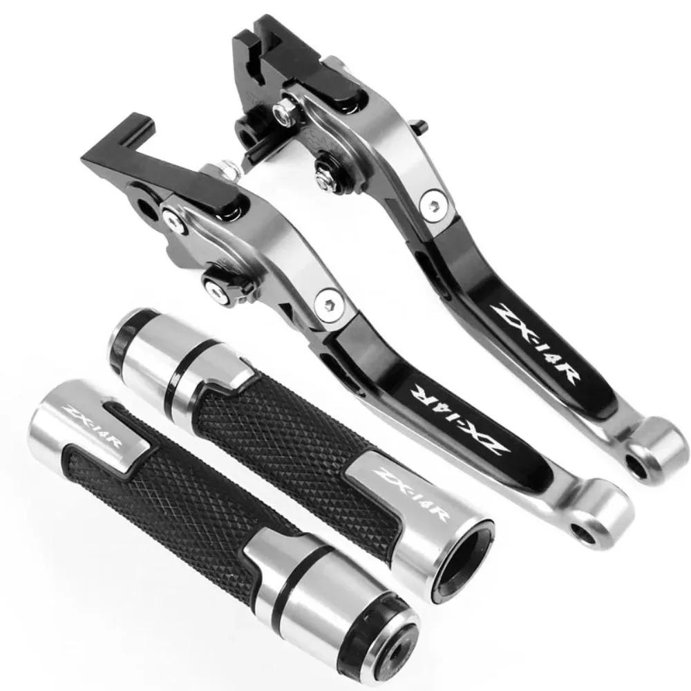 For ZX14R ZX 14R 2006-2016 2015 2014 Motorcycle Accessories Adjustable Brake Clutch Lever Handle Bar Hand Grips Ends