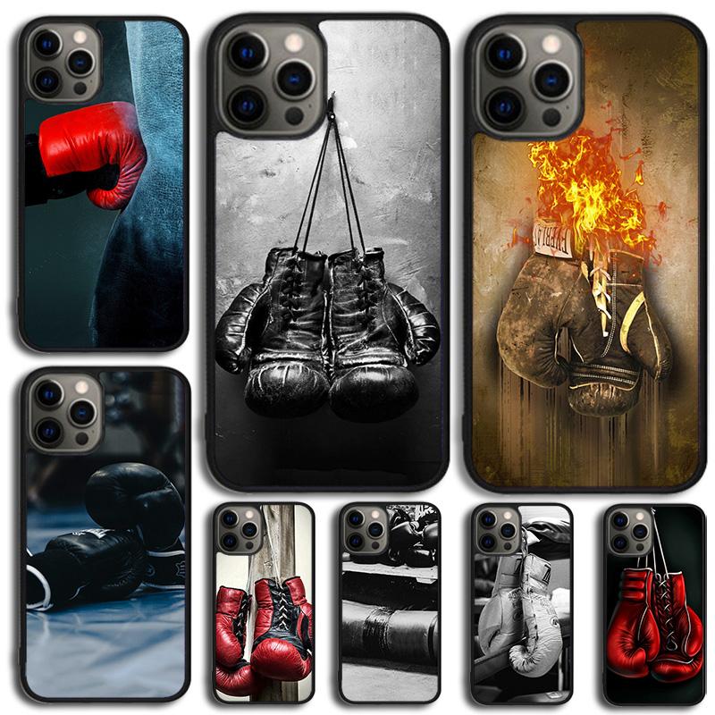 Boxing Gloves Phone Case For Apple Pro Max Plus Coque For iPhone 17 Air 13 12 14 15 16 Cover