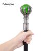 Green Glass Ball Steampunk Walking Cane Fashion Decorative Walking Stick Gentleman Luxury Crosier Knob Walking Stick 93cm