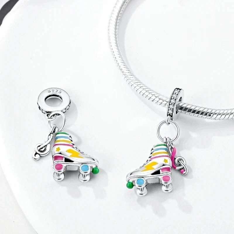 Original Shoes Series Charms Boots Flip-Flops Ballet Shoes Copper Beads Pendant Fit Women Diy Bracelet Making Jewelry Gifts