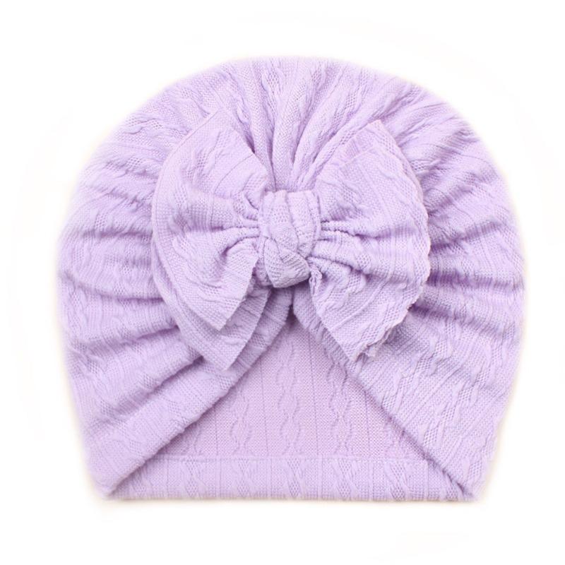 New Baby Jacquard Hat, Cute Boneless Fetal Hat for Infants and Toddlers, Cute Bow Hat for Children