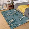 Dinosaur Skeleton Pattern Background Print Carpet for Living Room Bedroom Sofa Home Decor Rus Non-slip Floor Mat Luxury Gift