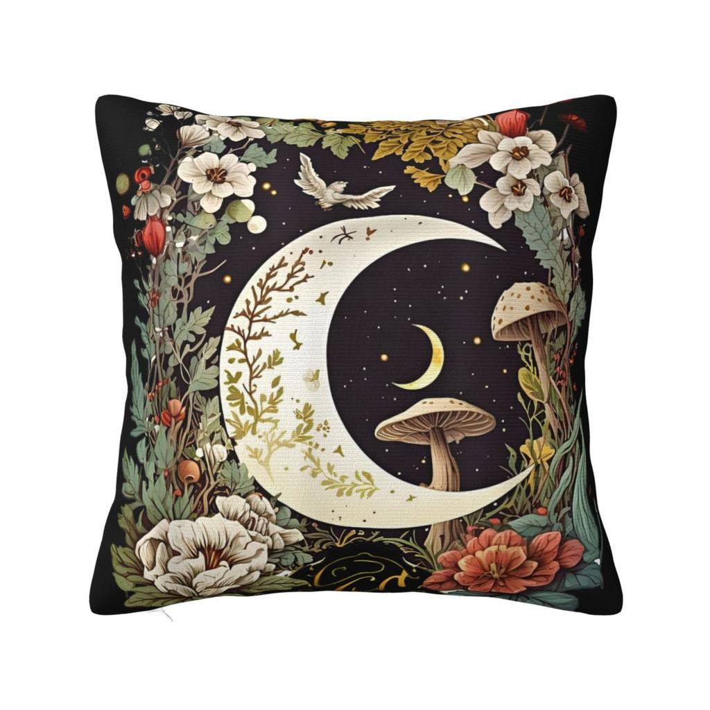 Cottagecore Aesthetic Frog Goblincore Grugne Fairycore Mushroom Pillow Covers Home Cushion Cover Cool Throw Pillow Case 4040